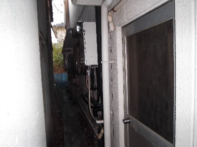 2 工事後 ガス給湯器追炊き付