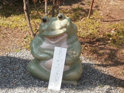 P2270017-1 おもしろいカエルの置物